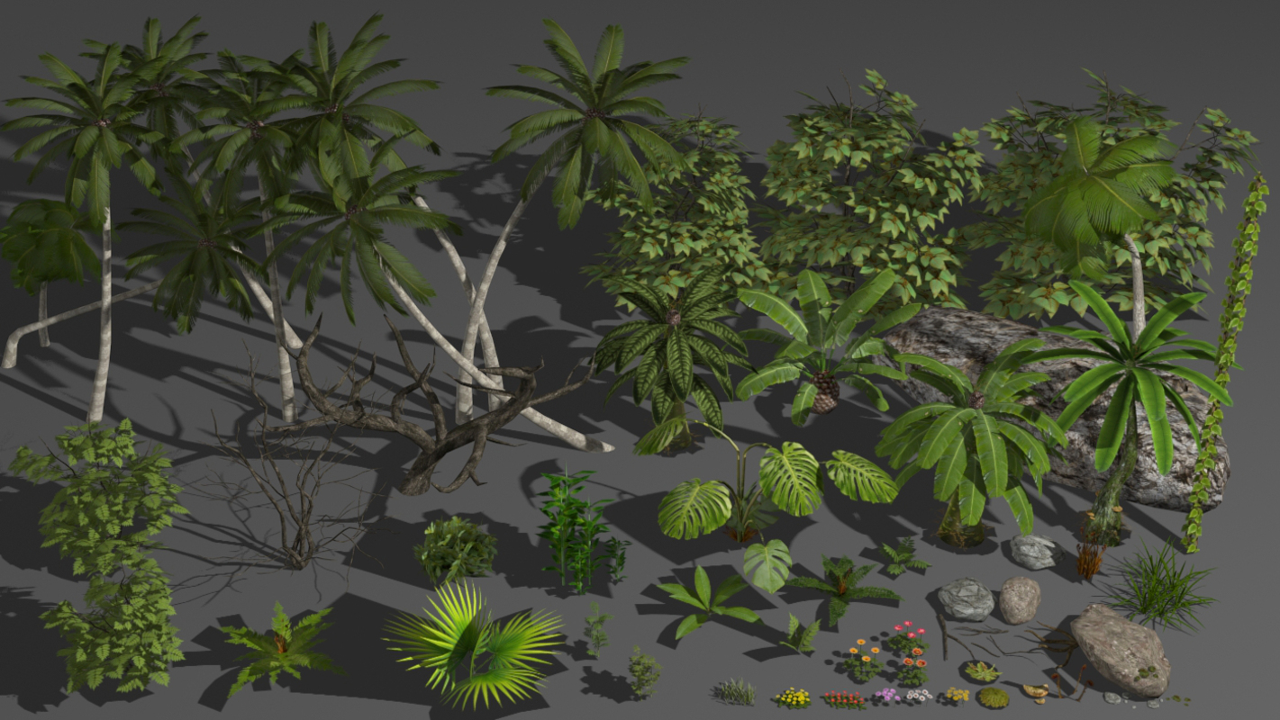 Tropical Nature  50 models pack by N/A