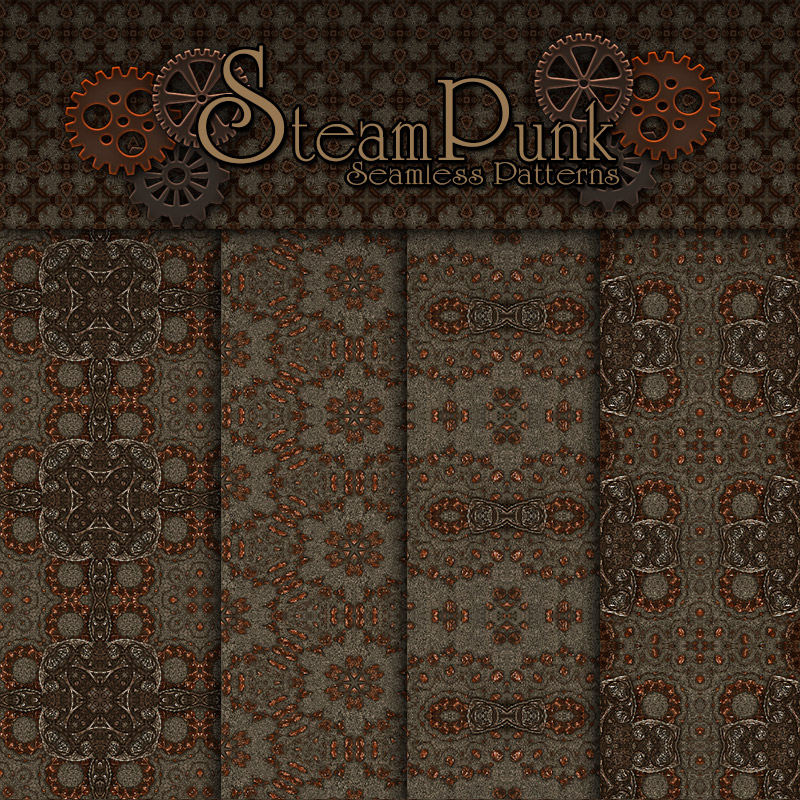 Merchant Resource - Steampunk Patterns 4 by N/A