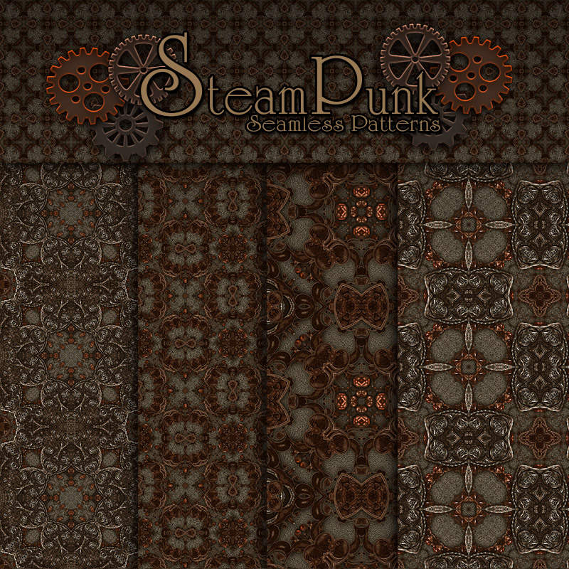 Merchant Resource - Steampunk Patterns 4 by N/A