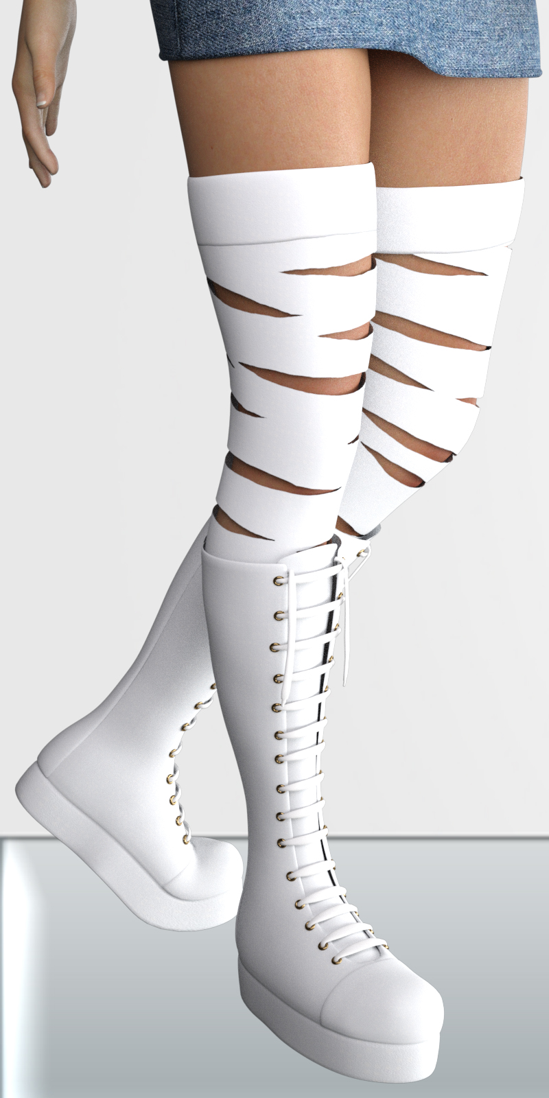 COSMOPOLITAN - Gothic Boots for G3F & Mangastic Satsuki by N/A