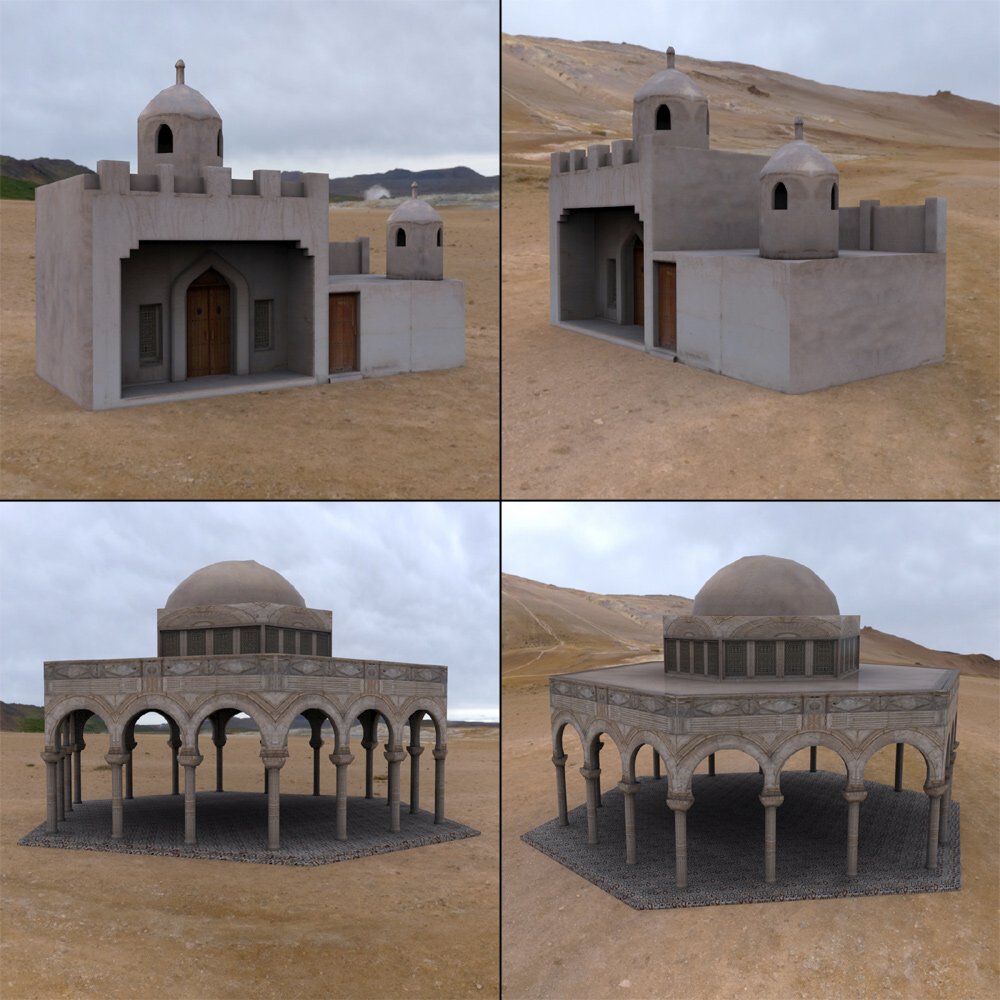 Middle East Buildings 1 (for Poser) by N/A