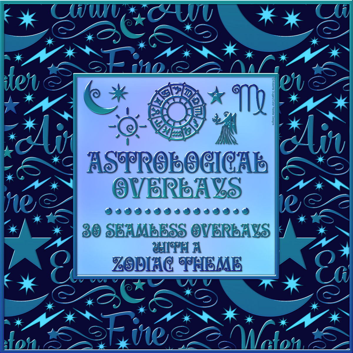 Design Resource: Astrological Seamless Overlays by N/A