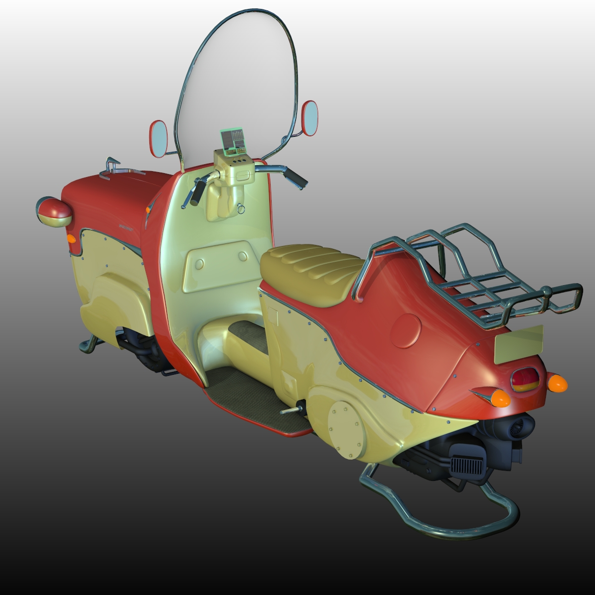 N7 SCOOTER   Poser, .OBJ, can be imported in DAZ by N/A