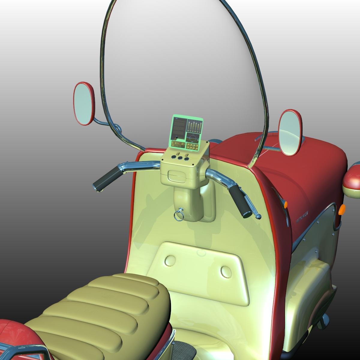 N7 SCOOTER   Poser, .OBJ, can be imported in DAZ by N/A