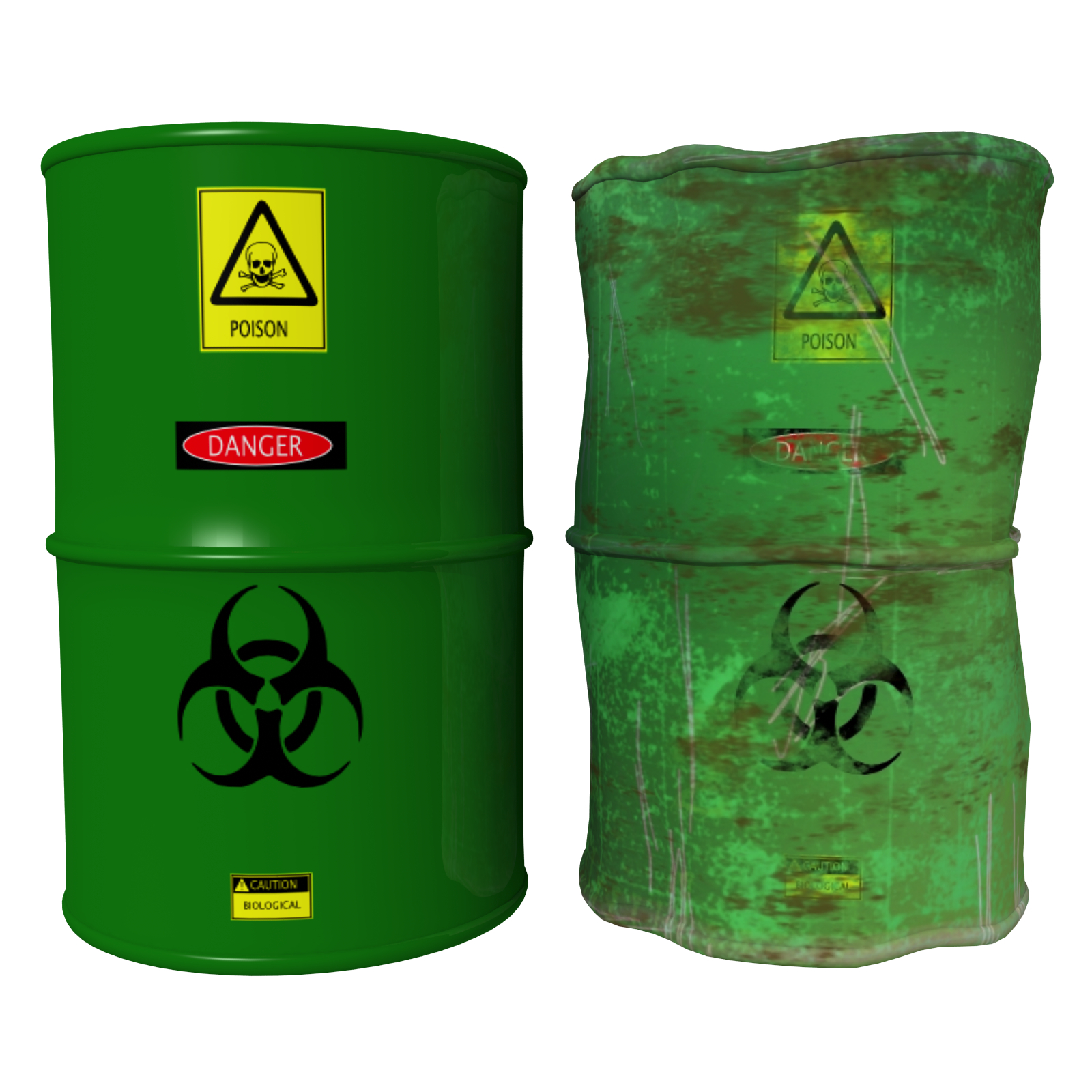 Industrial Barrels FBX and OBJ by N/A