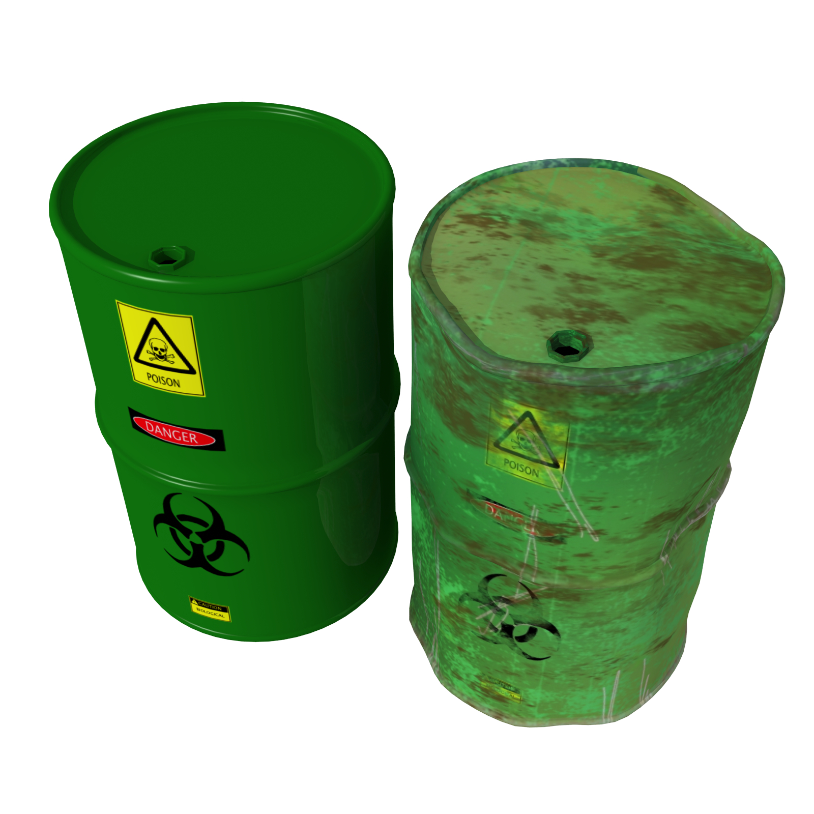 Industrial Barrels FBX and OBJ by N/A
