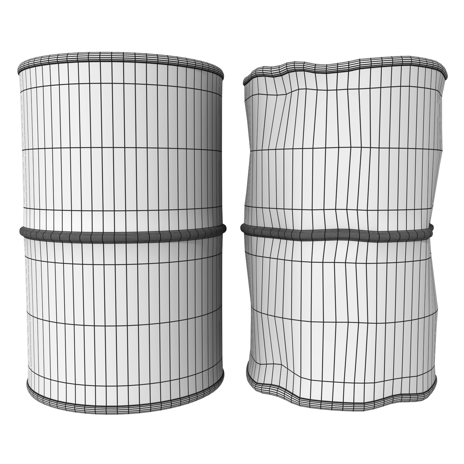 Industrial Barrels FBX and OBJ by N/A
