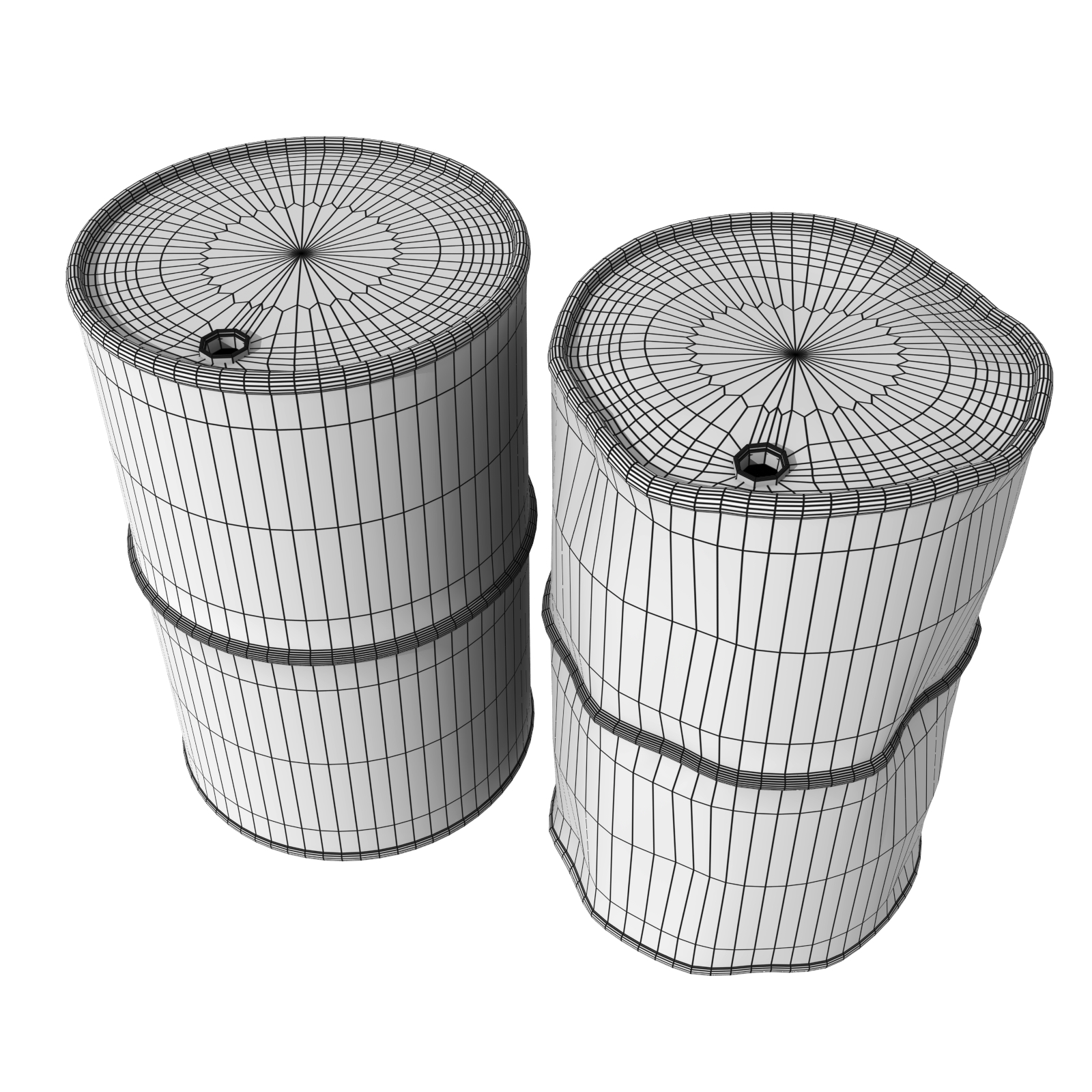 Industrial Barrels FBX and OBJ by N/A