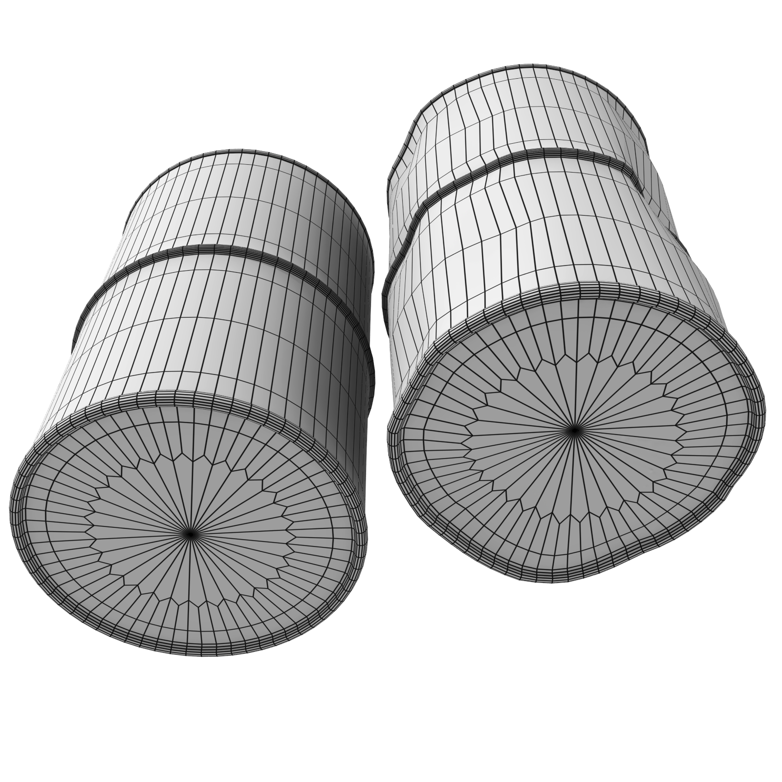 Industrial Barrels FBX and OBJ by N/A