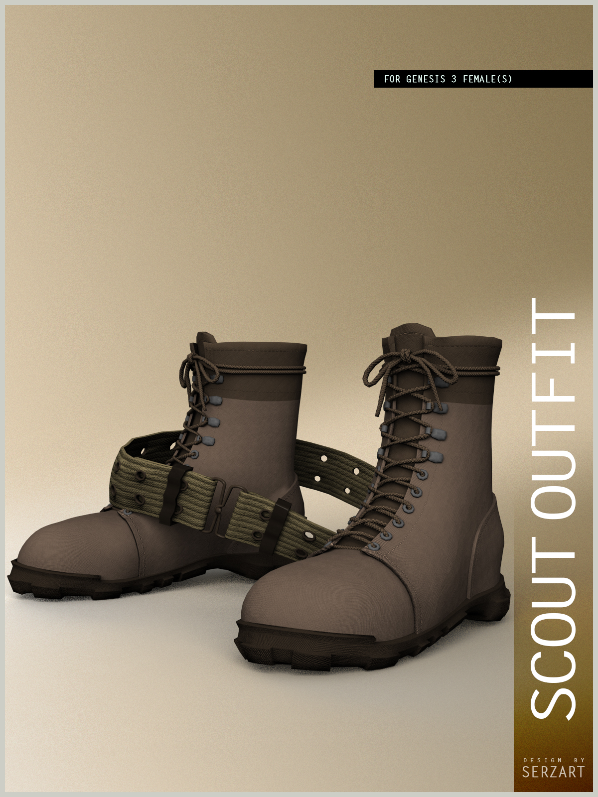 Scout Outfit for Genesis 3 Female by N/A