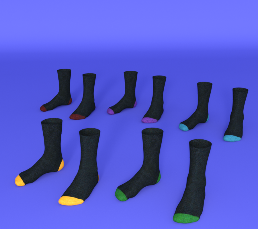 Socks Set For Genesis 2 Male by N/A