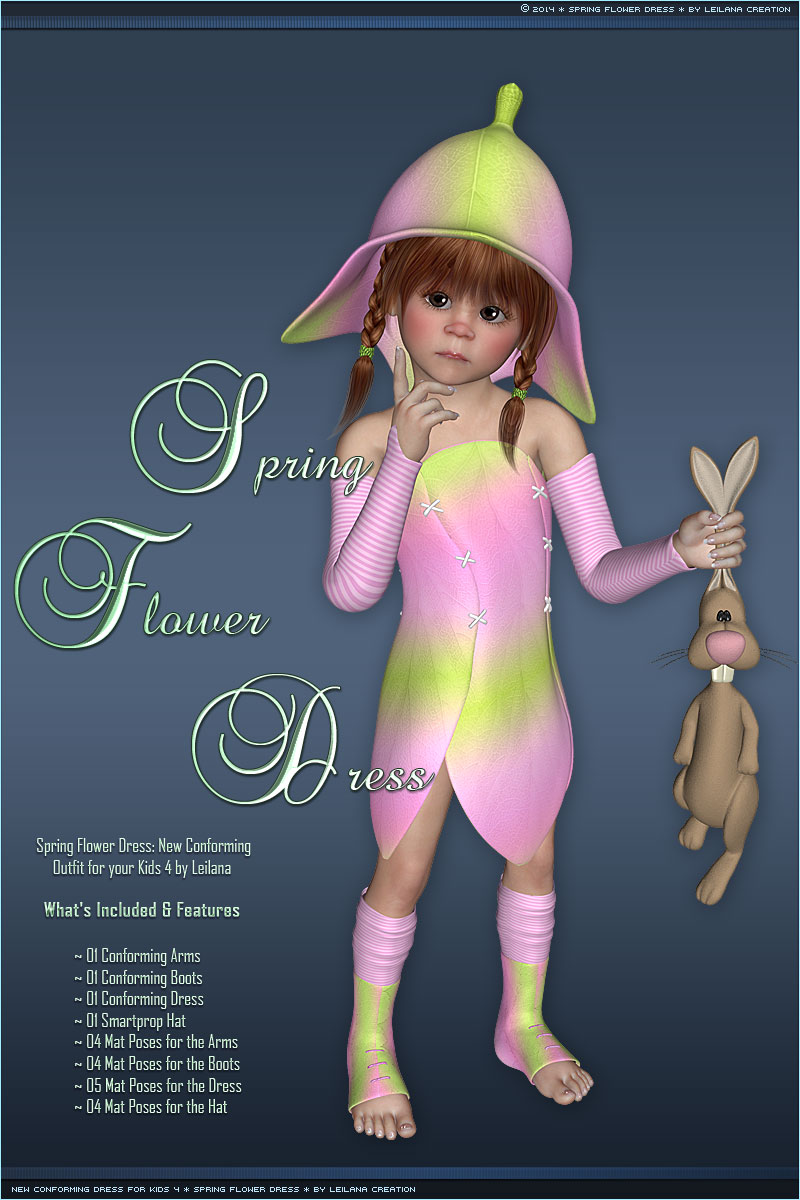 K4 Spring Flower Dress by N/A