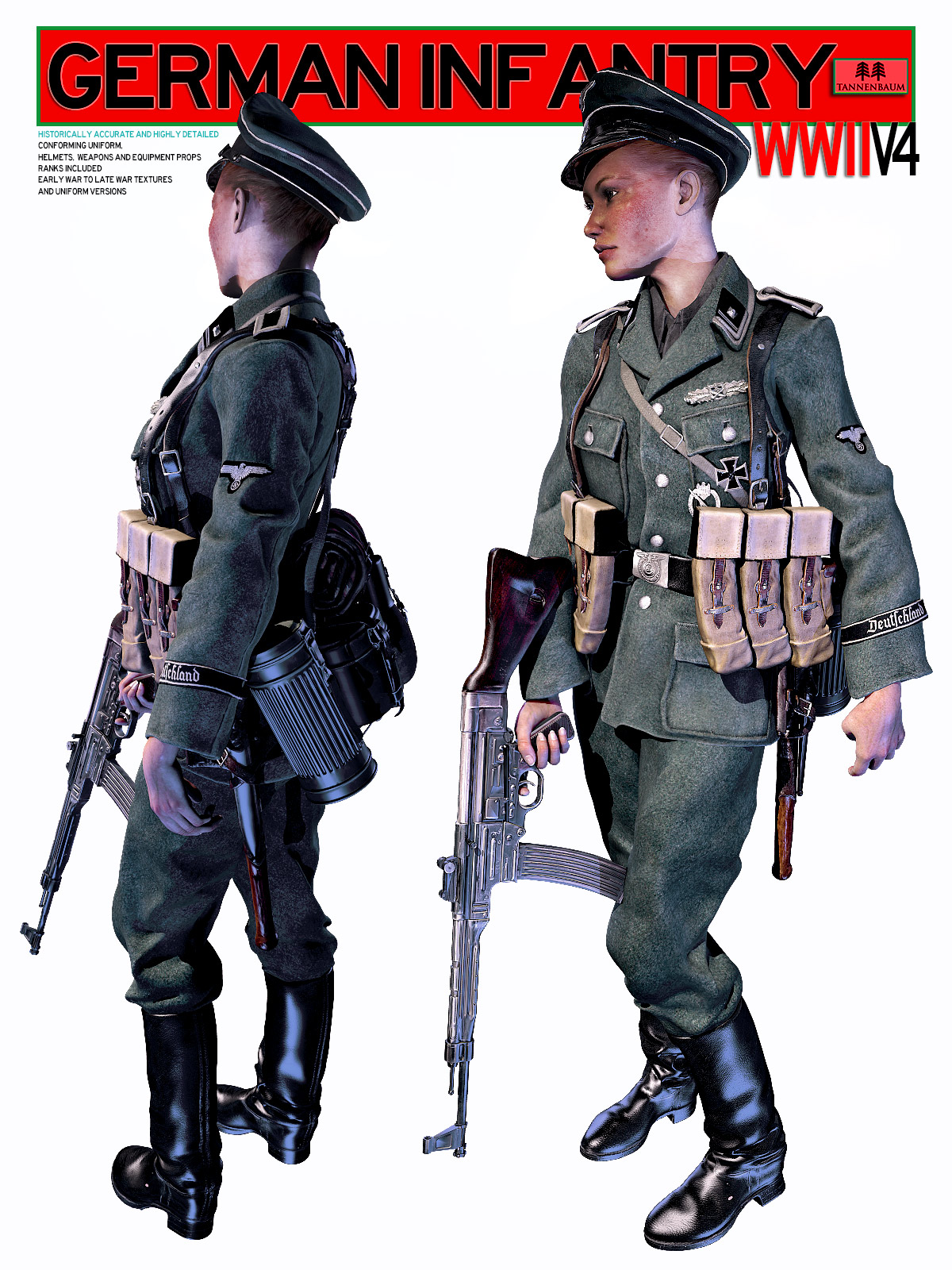 German Infantry WWII V4 by N/A