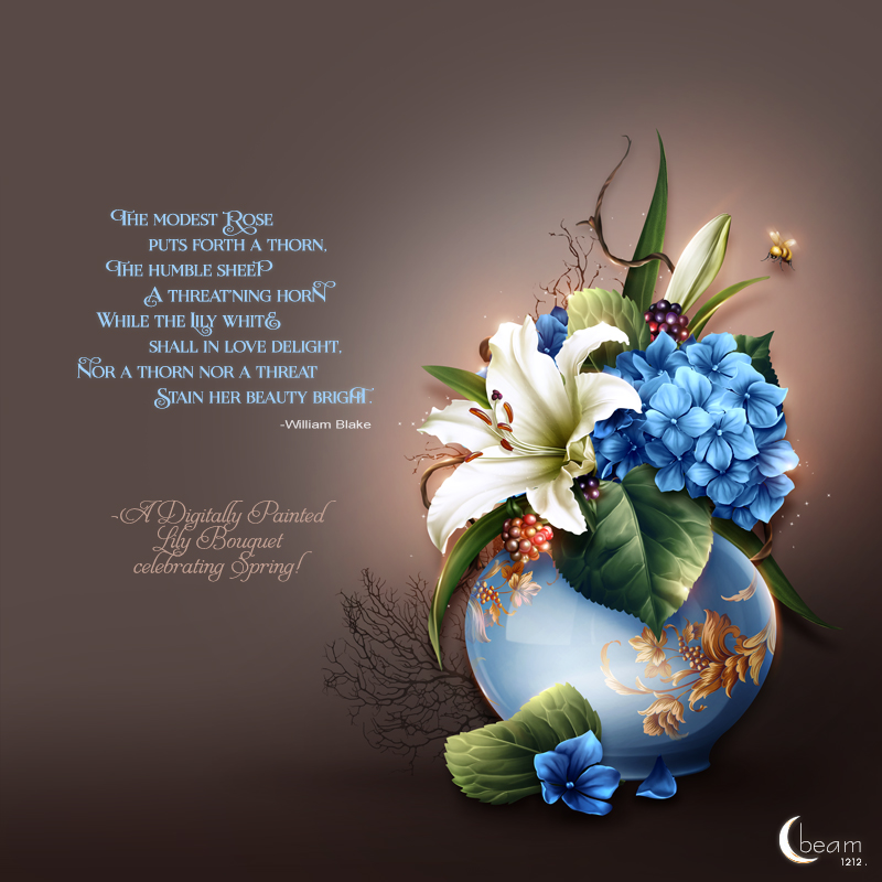 Moonbeam's Lilies n Berries by N/A