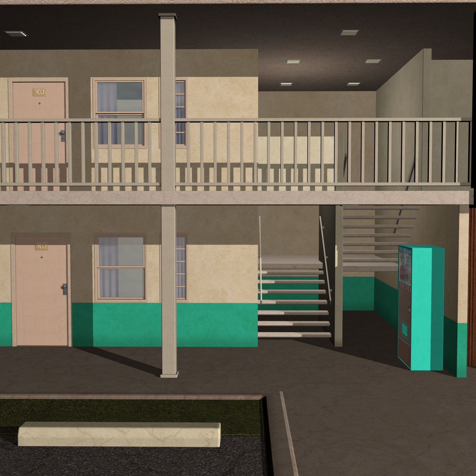 Retro-Motel Building Set by N/A