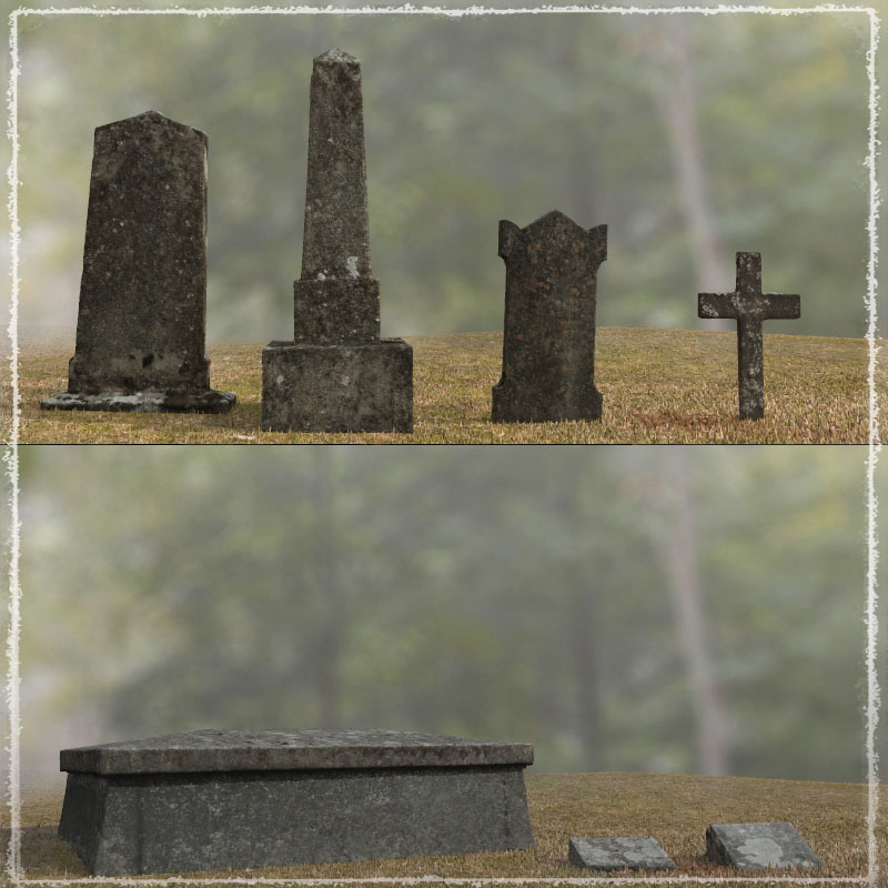 3D Scenery: Classic Cemetery by N/A