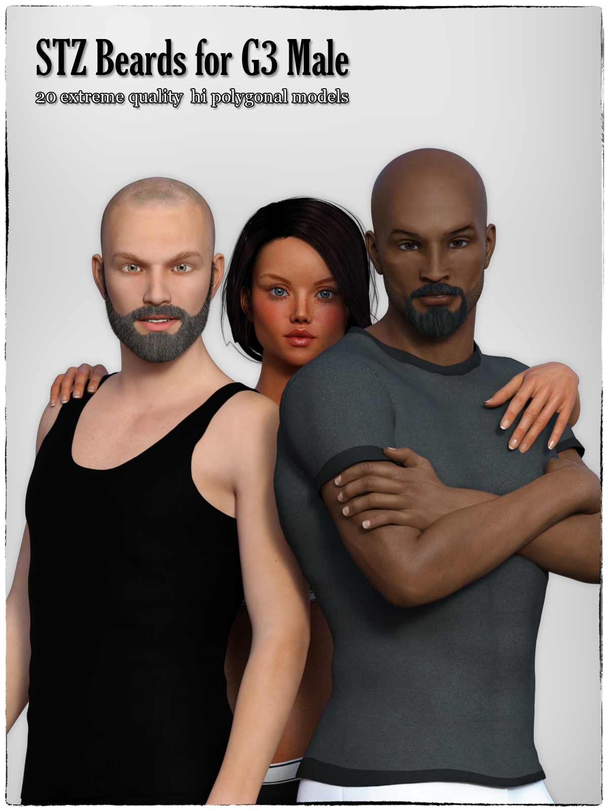 STZ Beards for G3 Male by N/A