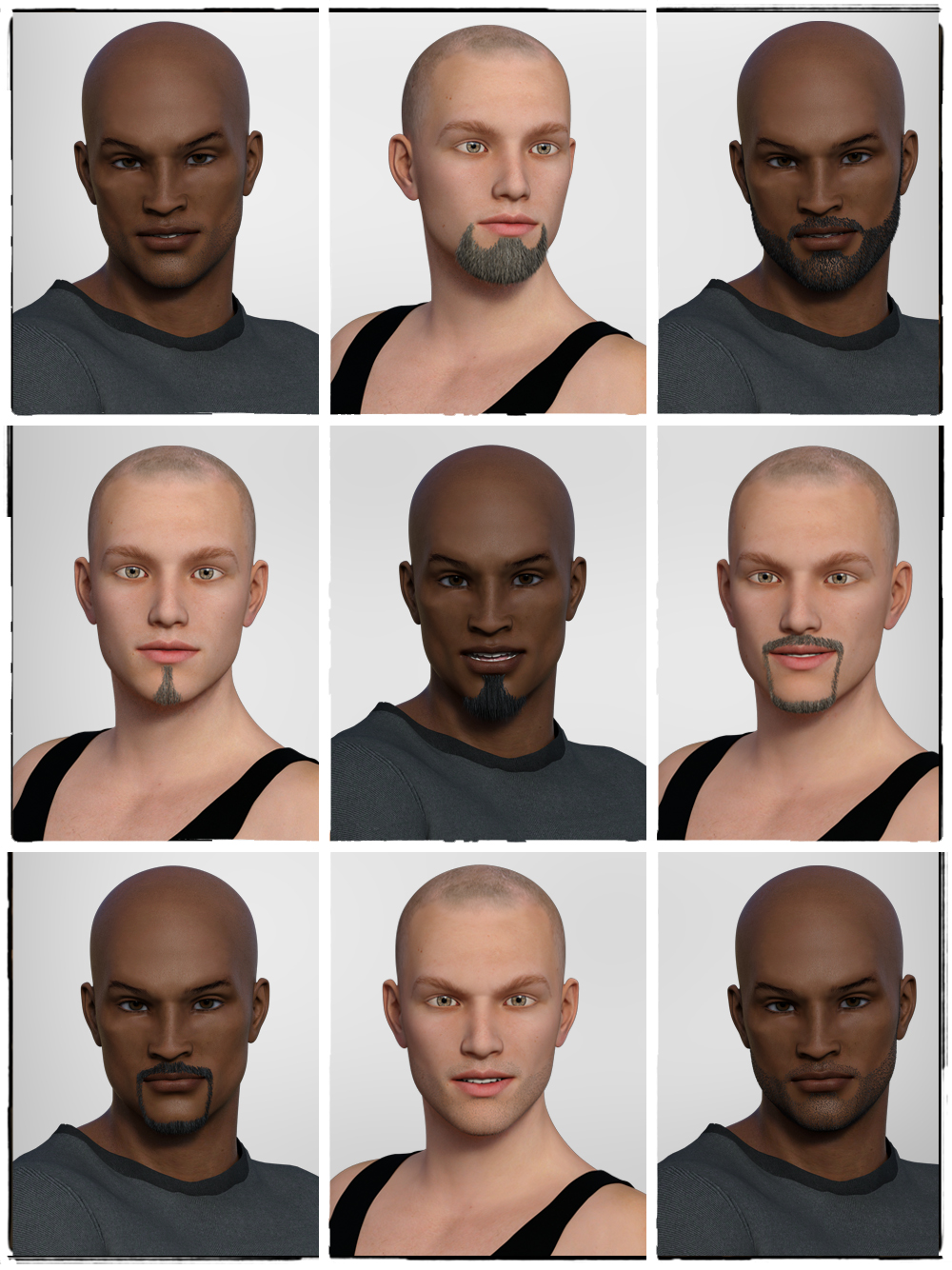 STZ Beards for G3 Male by N/A