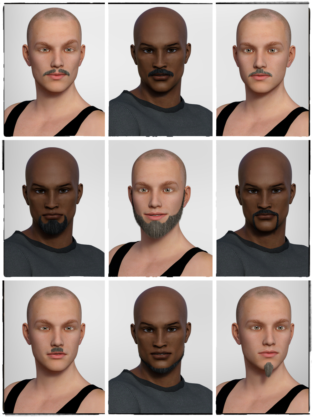 STZ Beards for G3 Male by N/A