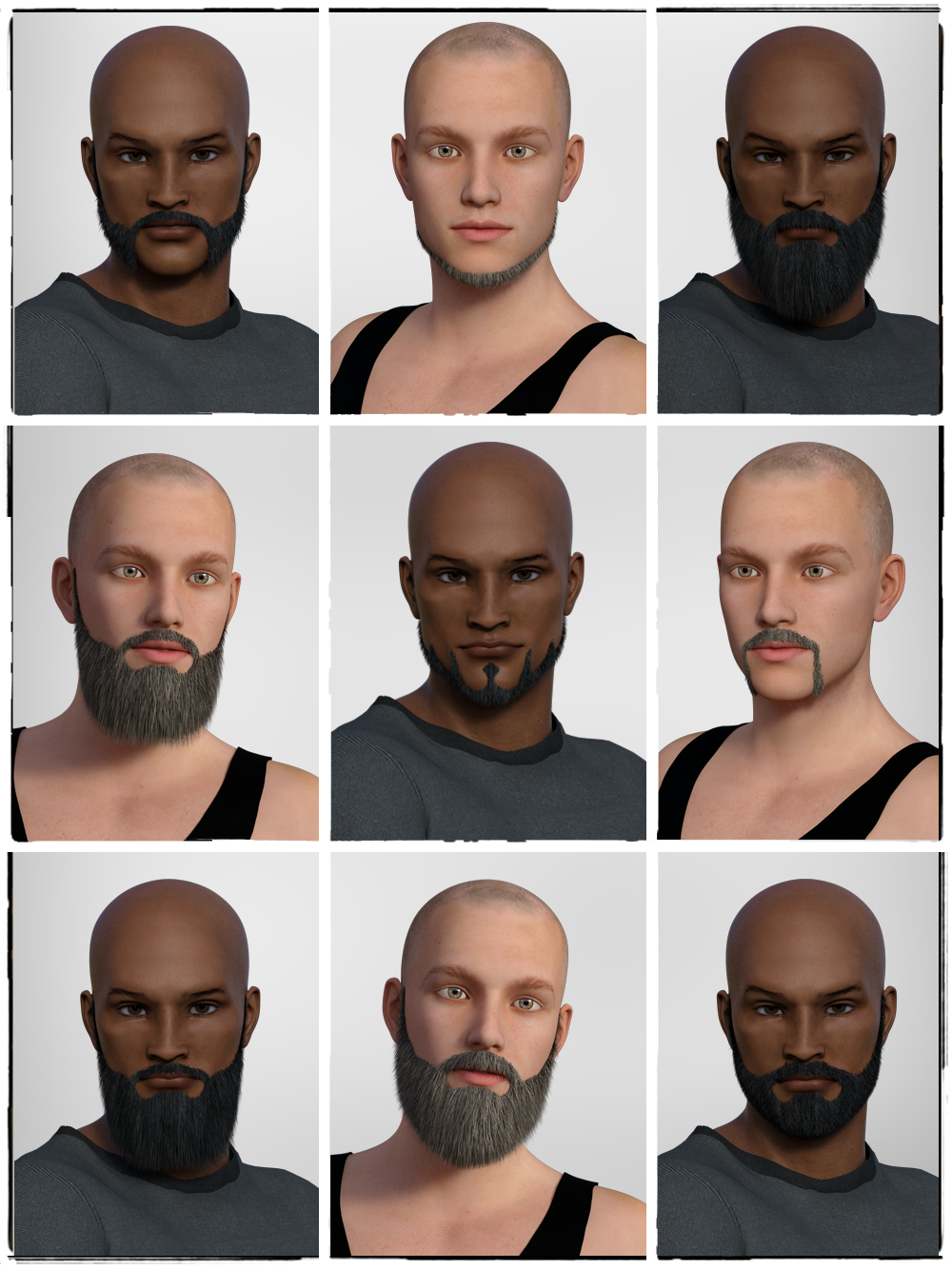 STZ Beards for G3 Male by N/A