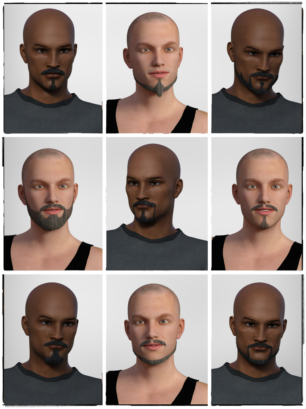 STZ Beards for G3 Male by N/A