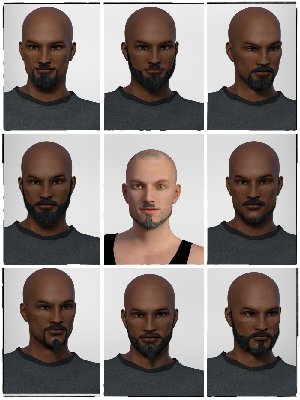 STZ Beards for G3 Male by N/A