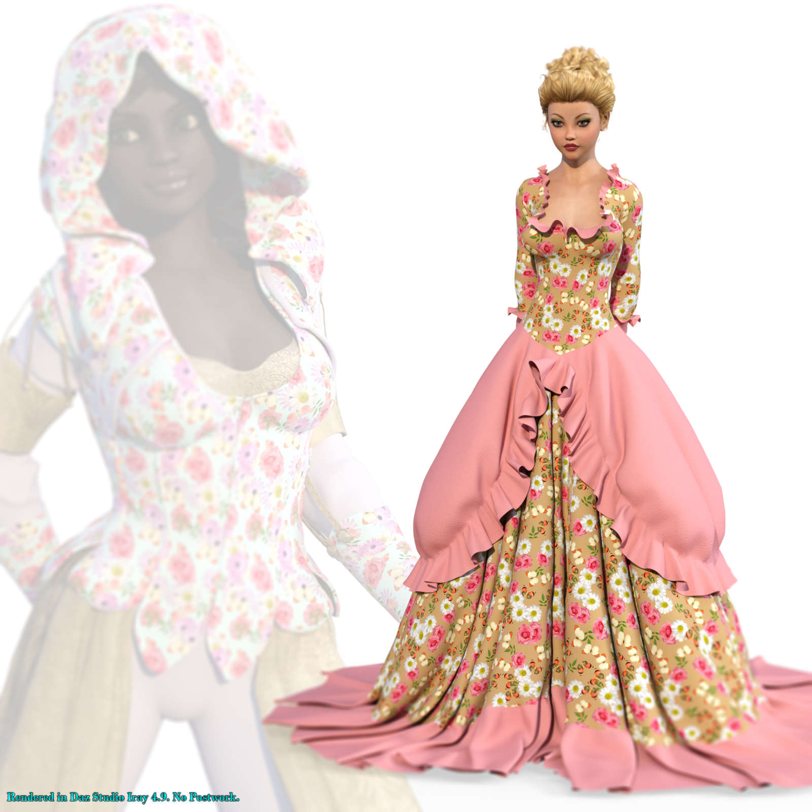 Summer Floral Fabric Shaders For Iray 4.9 - Merchant Resource by N/A