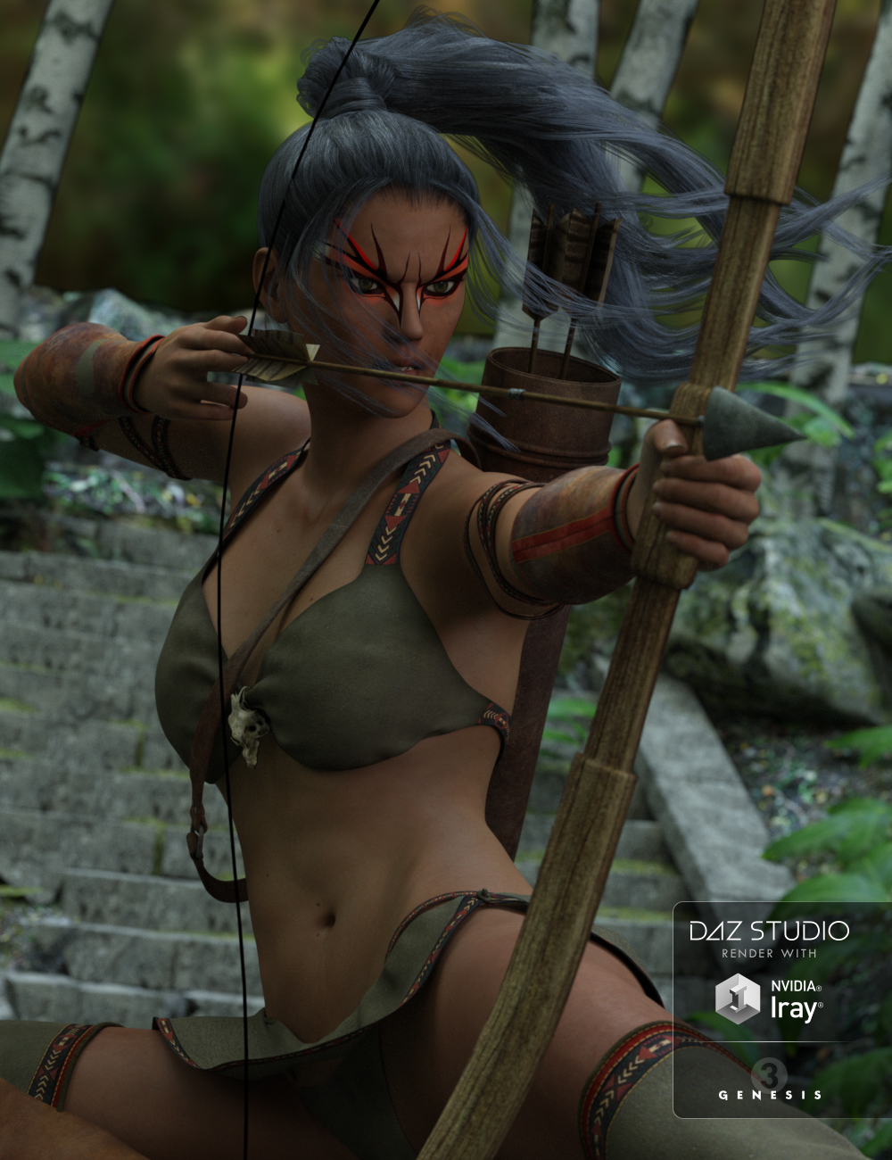 Liz the Warrior for Genesis 3 Female by N/A