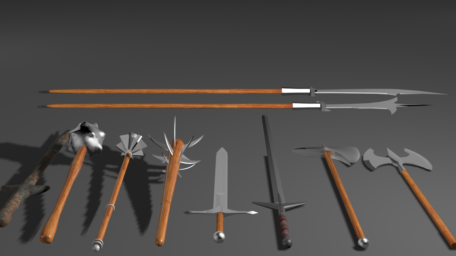 Melee Weapons - 10 models for games by N/A