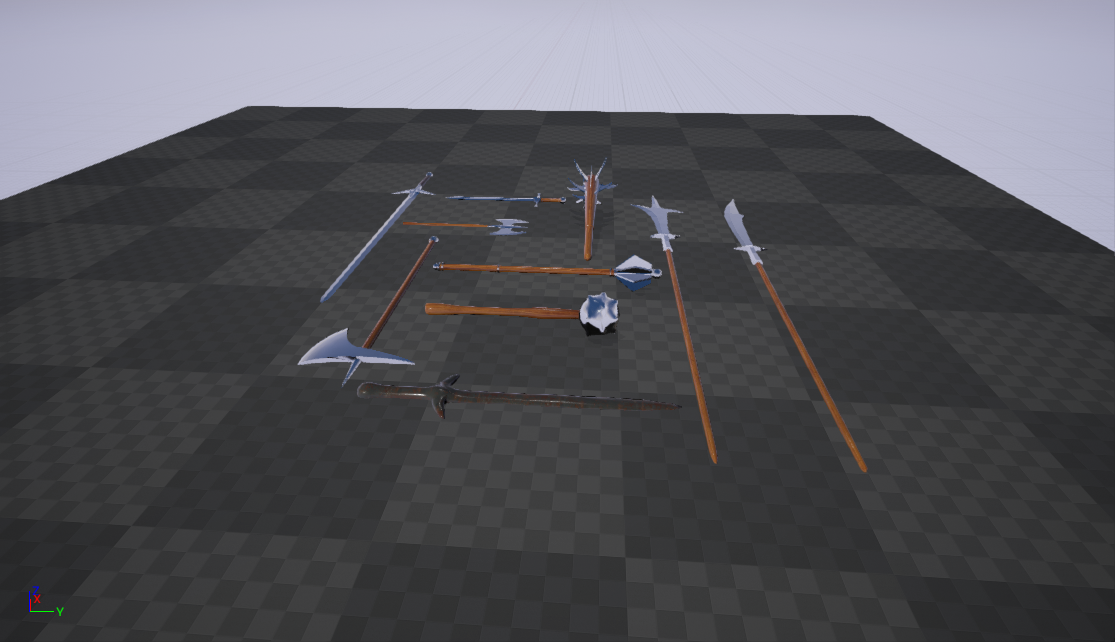 Melee Weapons - 10 models for games by N/A