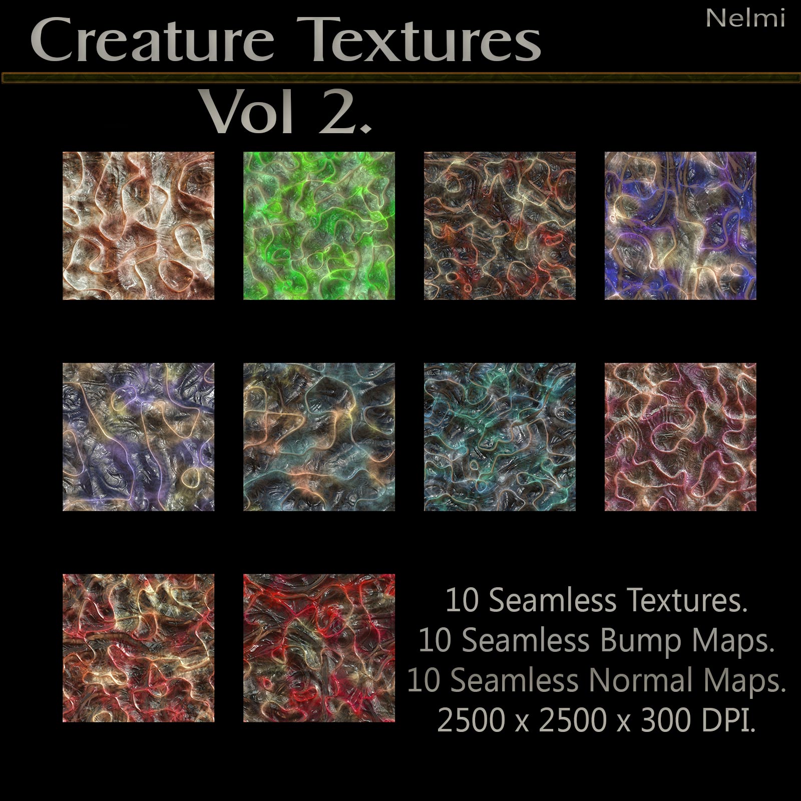 10 Seamless Creature Textures Vol. 2 by N/A