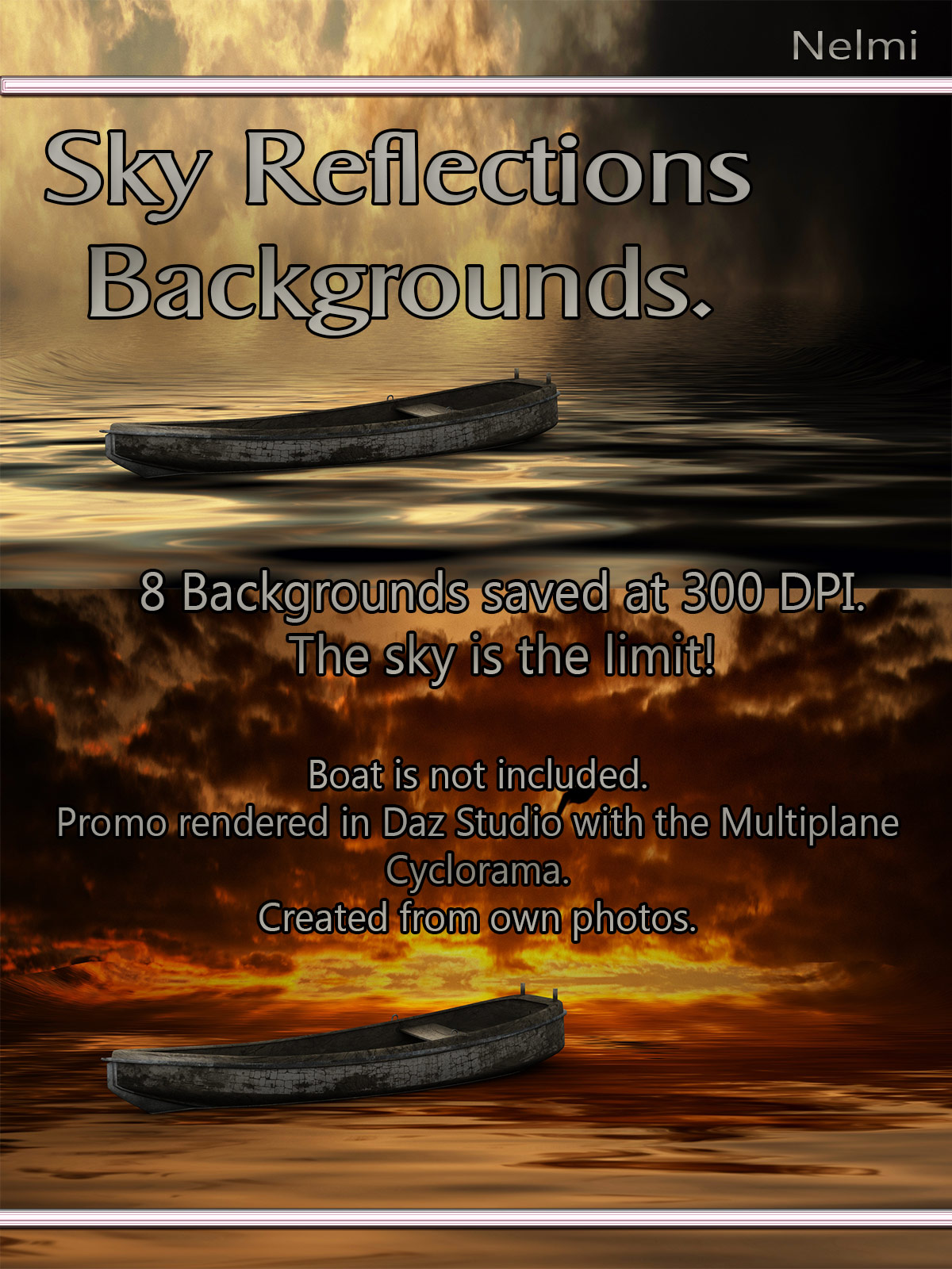 8 Sky Reflections Backgrounds by N/A