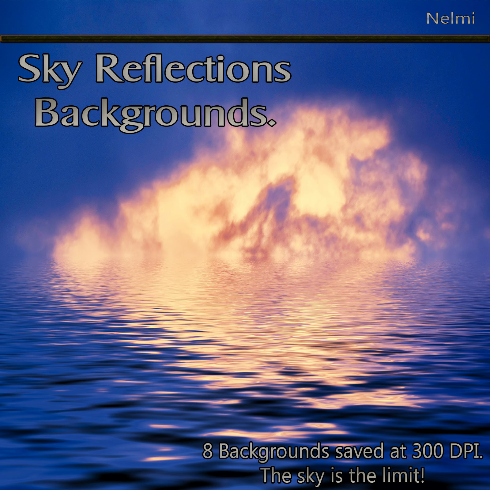 8 Sky Reflections Backgrounds by N/A