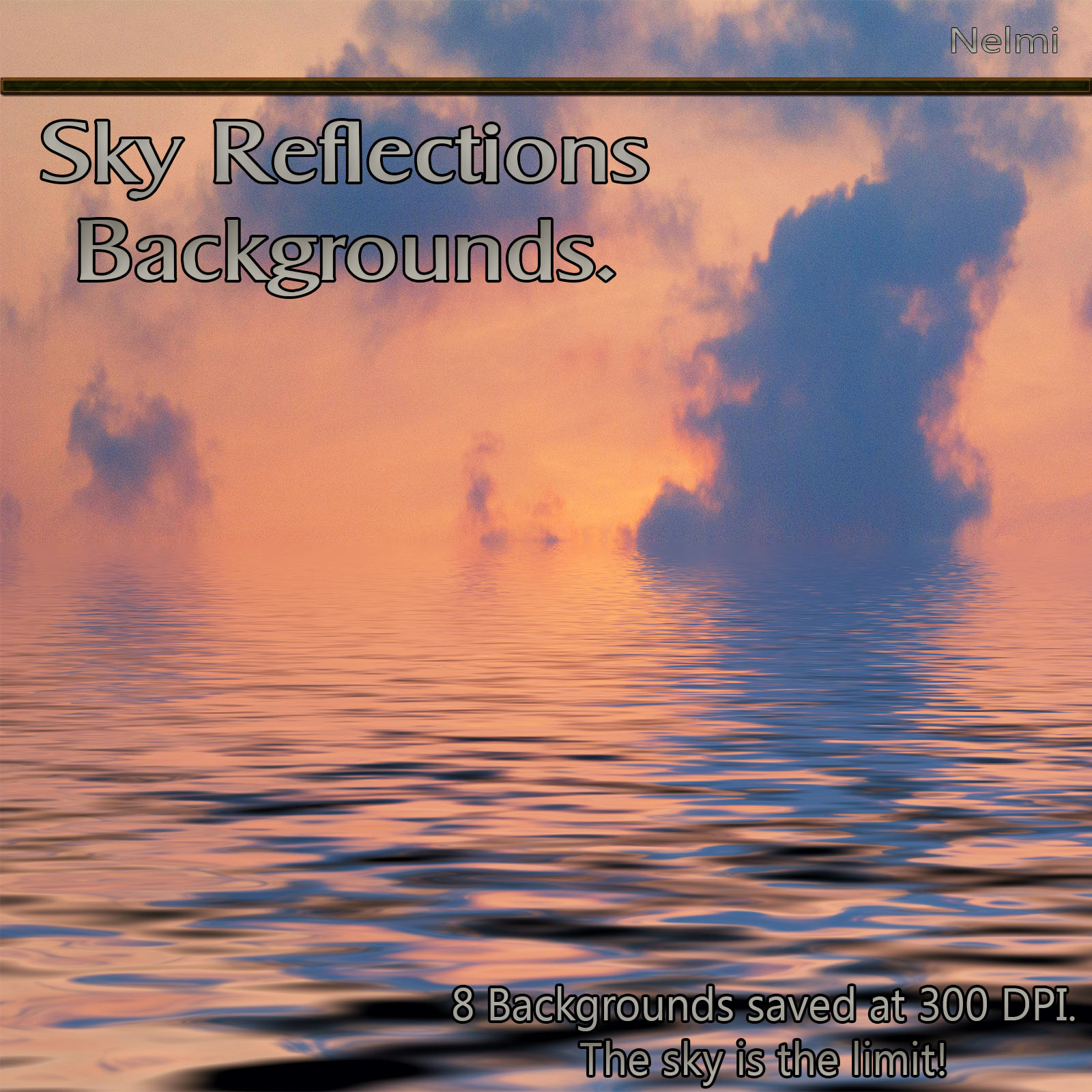 8 Sky Reflections Backgrounds by N/A
