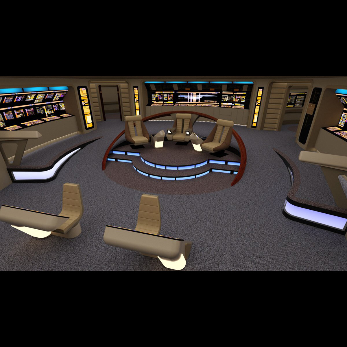 Starship Bridge Yamato (for DAZ Studio) by N/A