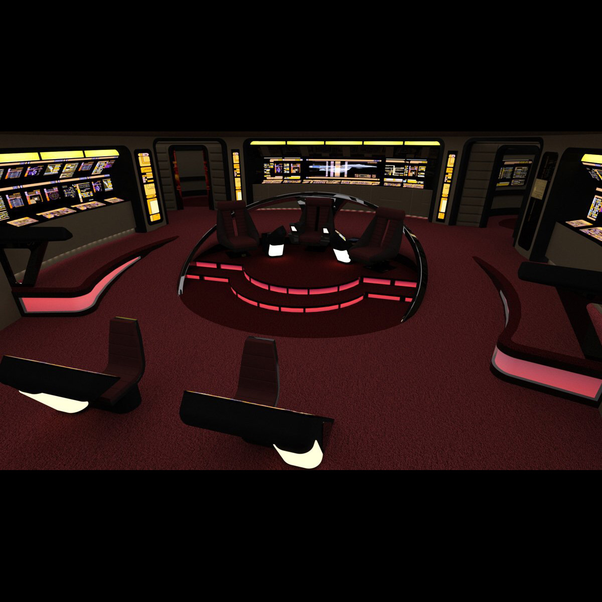 Starship Bridge Yamato (for DAZ Studio) by N/A