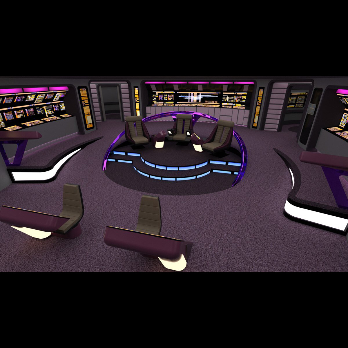 Starship Bridge Yamato (for DAZ Studio) by N/A