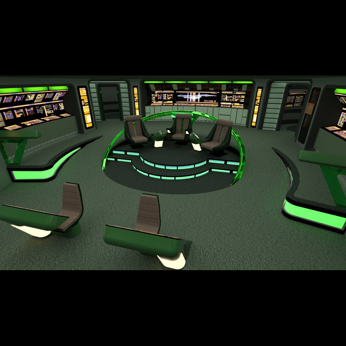 Starship Bridge Yamato (for DAZ Studio) by N/A