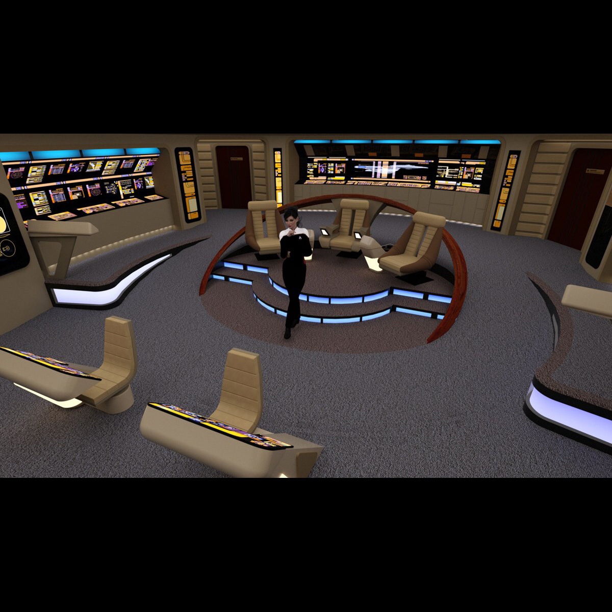 Starship Bridge Yamato (for DAZ Studio) by N/A