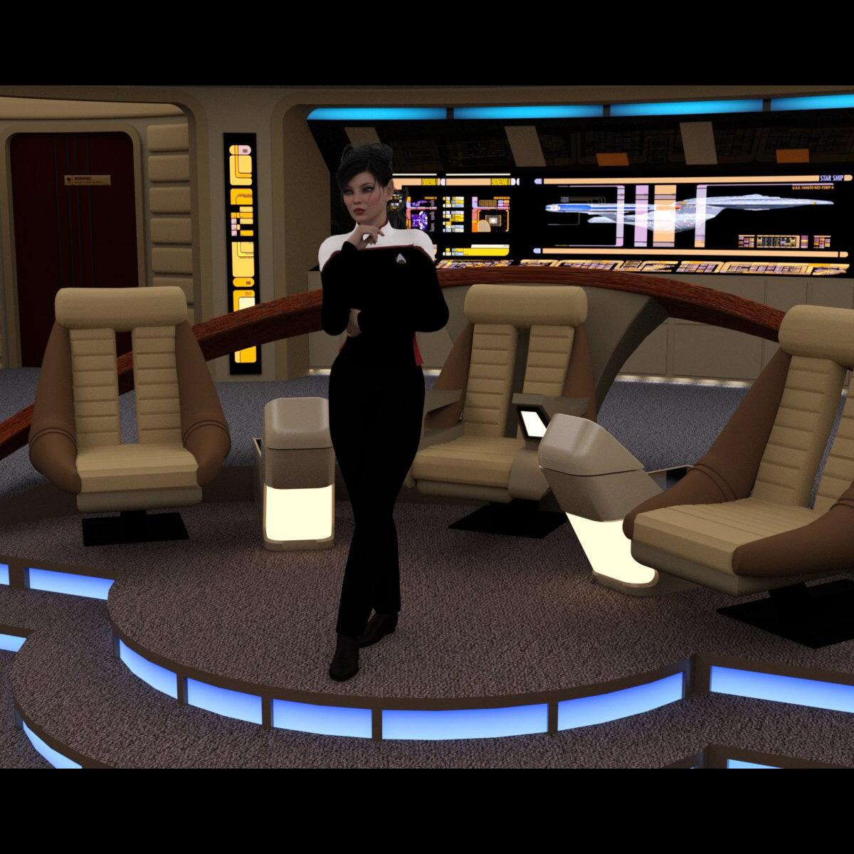 Starship Bridge Yamato (for DAZ Studio) by N/A