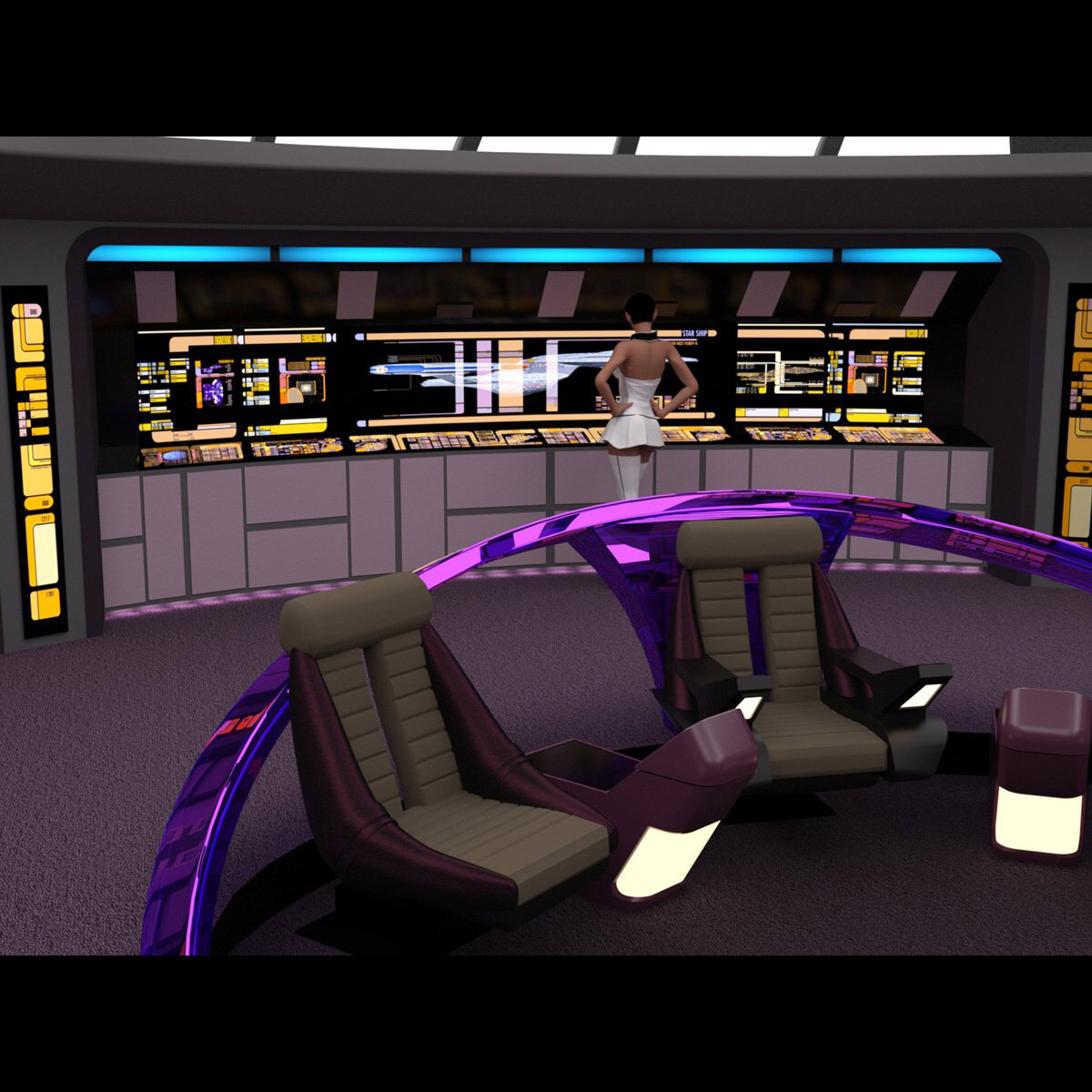 Starship Bridge Yamato (for DAZ Studio) by N/A