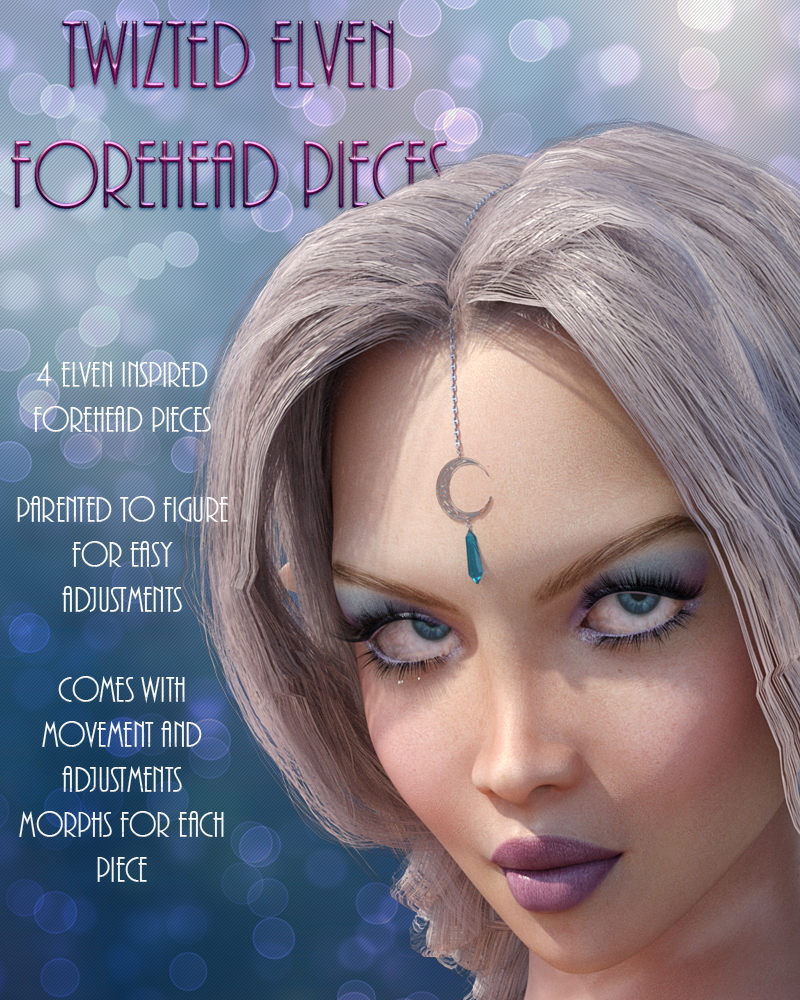 Twizted Elven Forehead Pieces by N/A