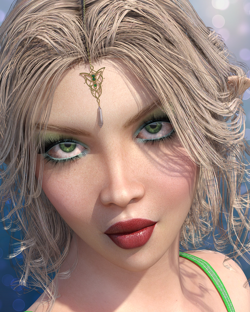 Twizted Elven Forehead Pieces by N/A
