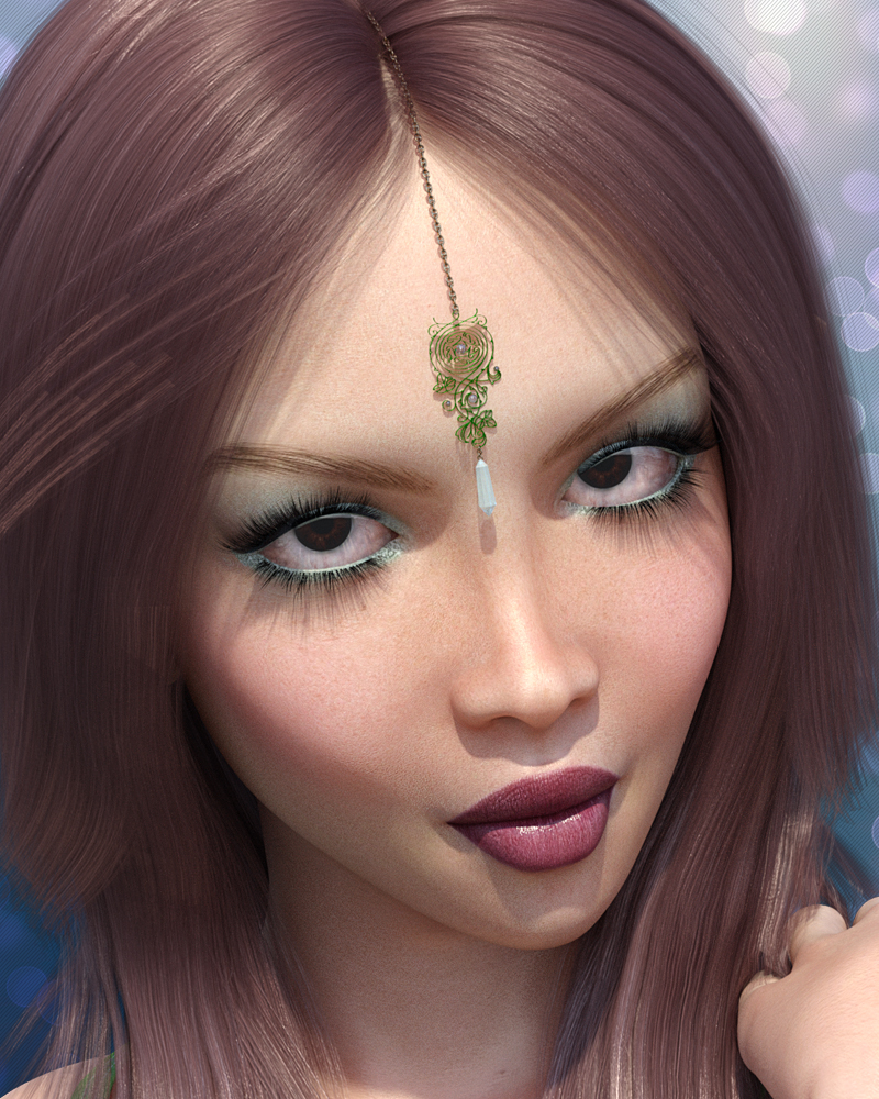 Twizted Elven Forehead Pieces by N/A