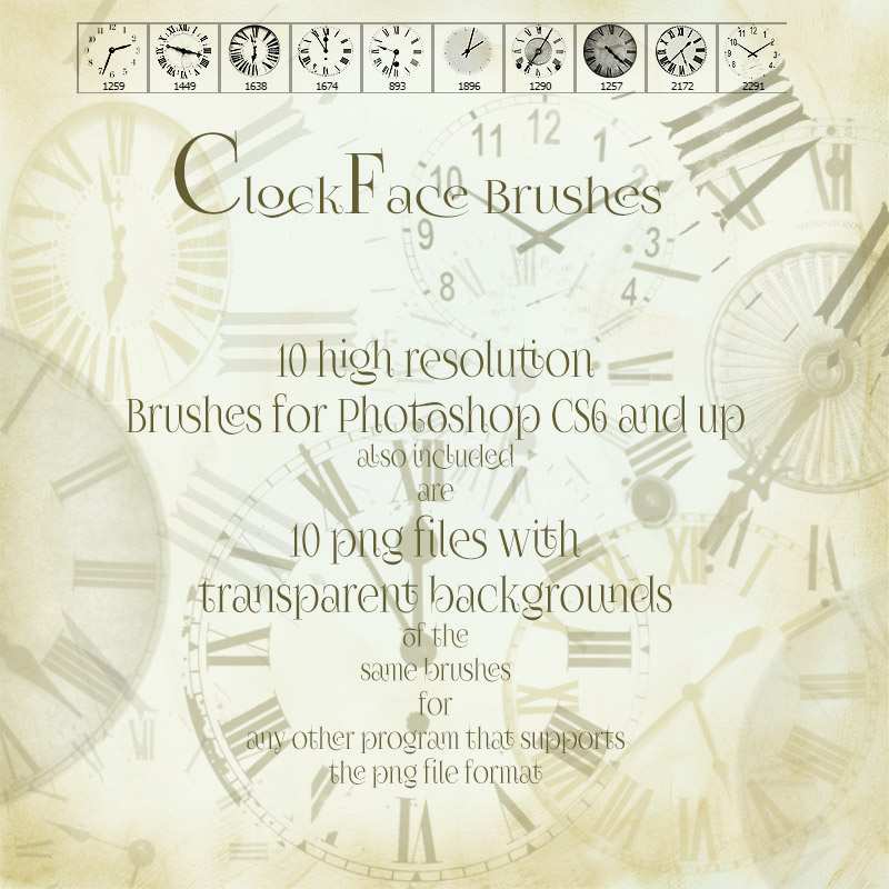 Clockface Brushes by N/A