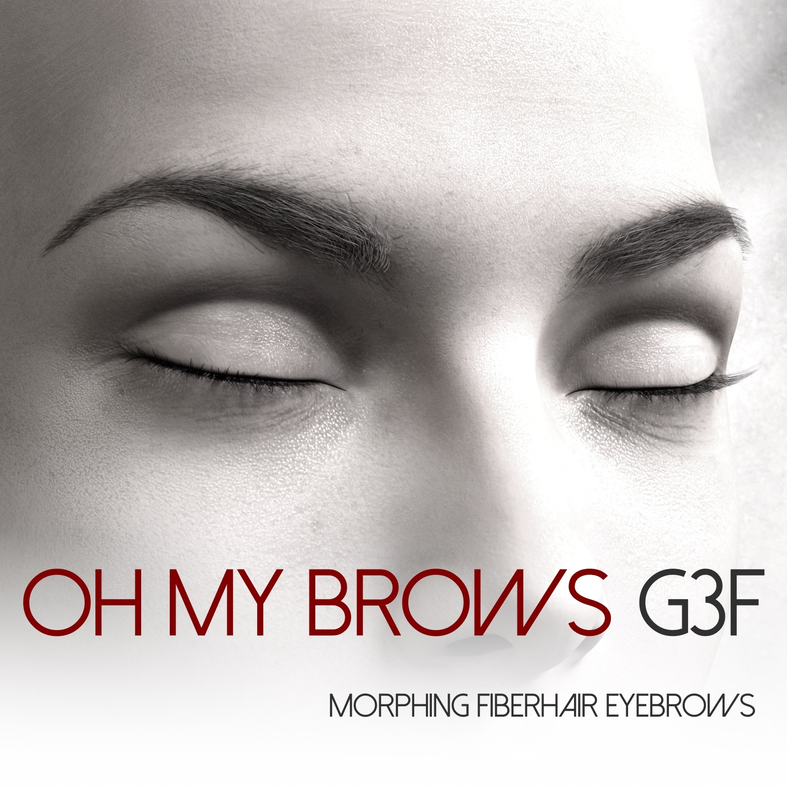 Oh My Brows Morphing Eyebrows for Genesis 3 Female by N/A