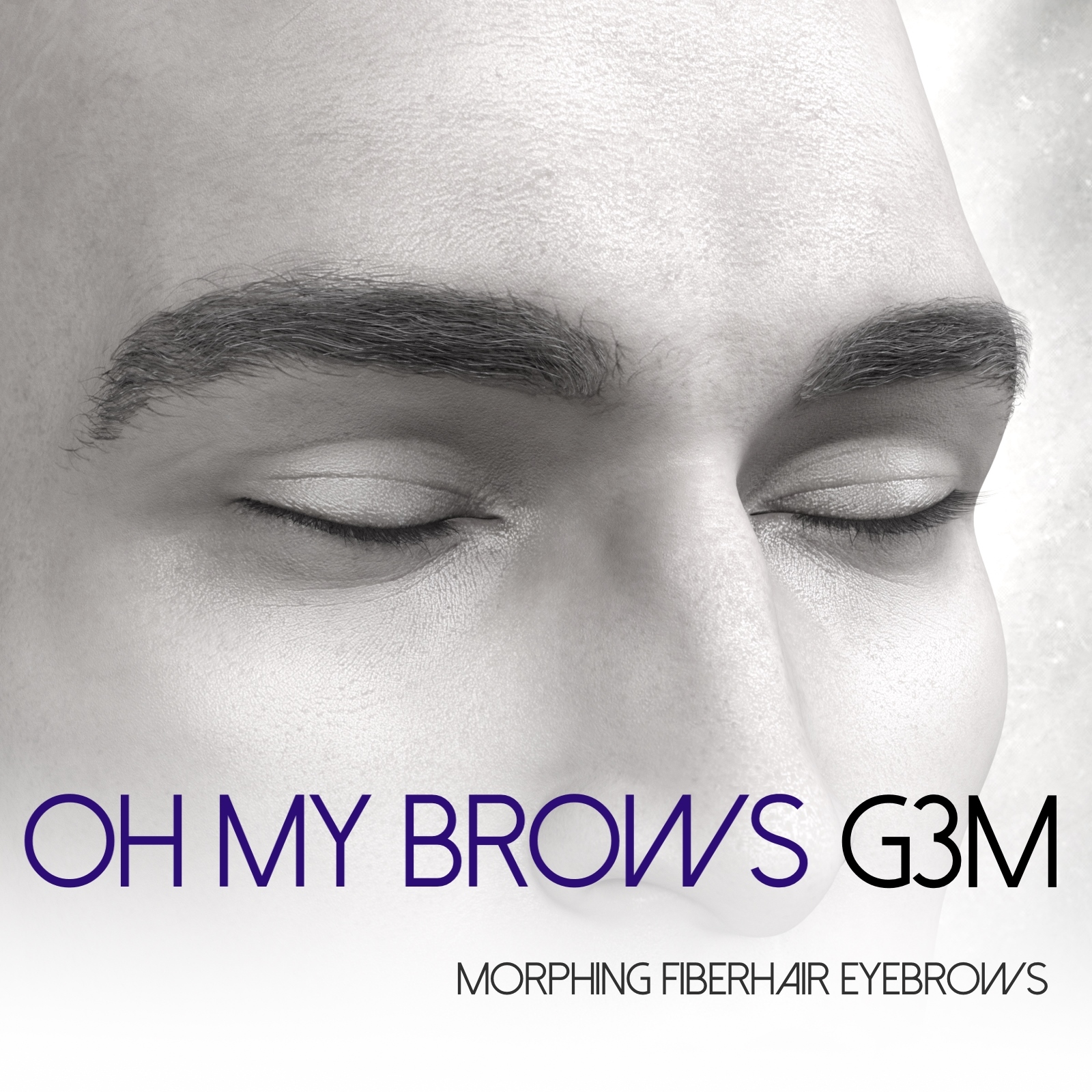 Oh My Brows Morphing Eyebrows for Genesis 3 Male by N/A