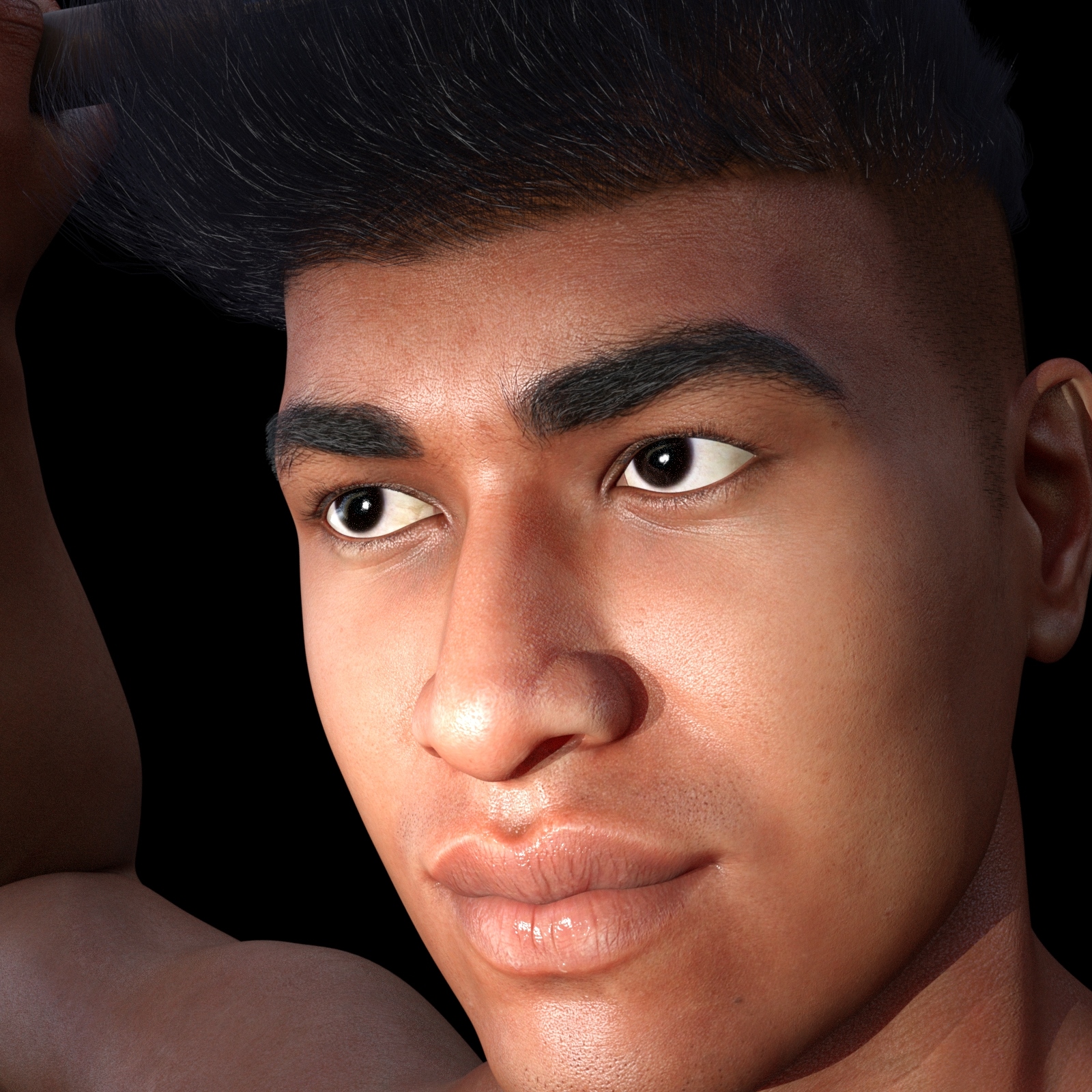 Oh My Brows Morphing Eyebrows for Genesis 3 Male by N/A