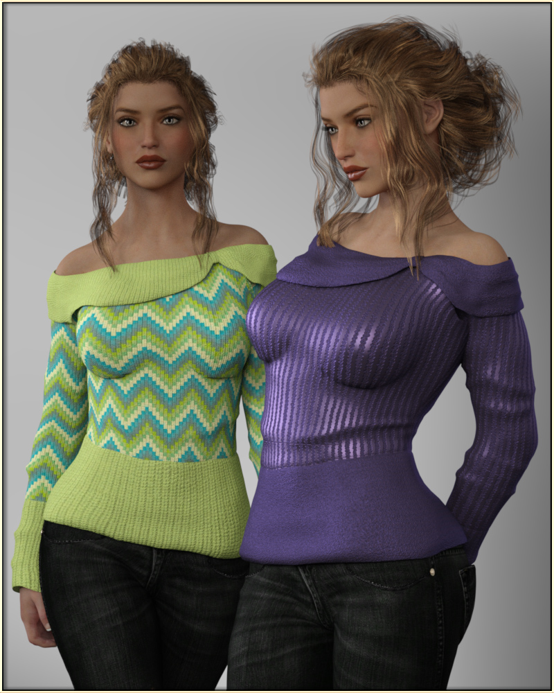 Faxhion - Off Shoulder Sweater by N/A