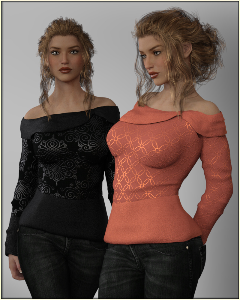 Faxhion - Off Shoulder Sweater by N/A